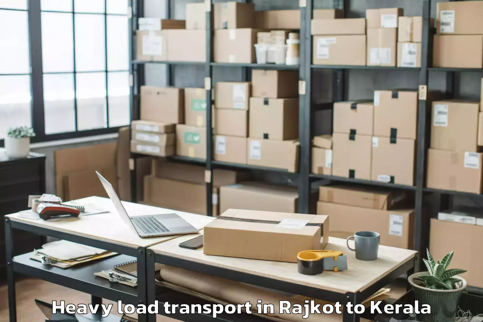 Easy Rajkot to Muvattupuzha Heavy Load Transport Booking